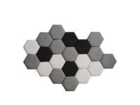 PANELE TAPICEROWANE HEKSAGON 30x26 Plaster Miodu