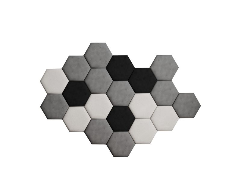 PANELE TAPICEROWANE HEKSAGON 30x26 Plaster Miodu zdjęcie 1