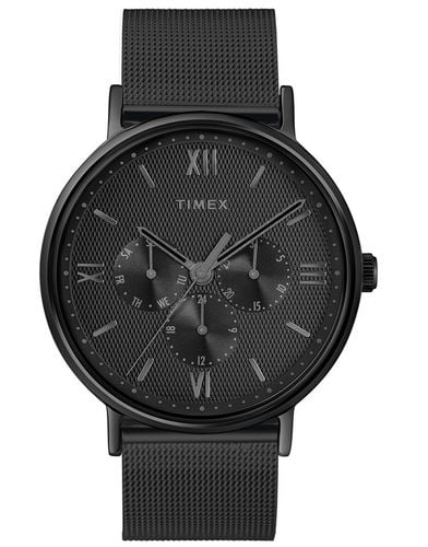 Zegarek męski elegancki do garnituru TIMEX Southview czarny na bransolecie na Arena.pl