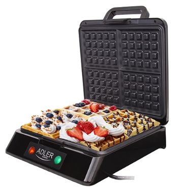 Gofrownica Adler AD 3036 4 gofry 1500W lampki zdjęcie 1