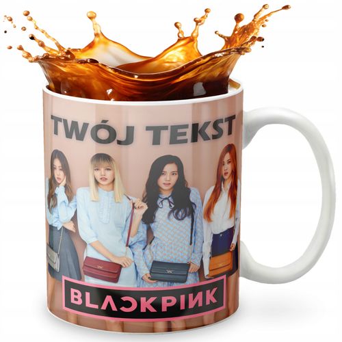 KUBEK 330ml GRAFIKA PREZENT ŚWIĘTA WZÓR - KPOP BLACKPINK BTS GOT7 + IMIĘ na Arena.pl