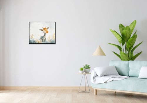 Plakat 60x50cm Mała Żyrafka na Arena.pl