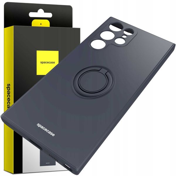 Spacecase Silicone Ring Galaxy S22 Ultra Black zdjęcie 8