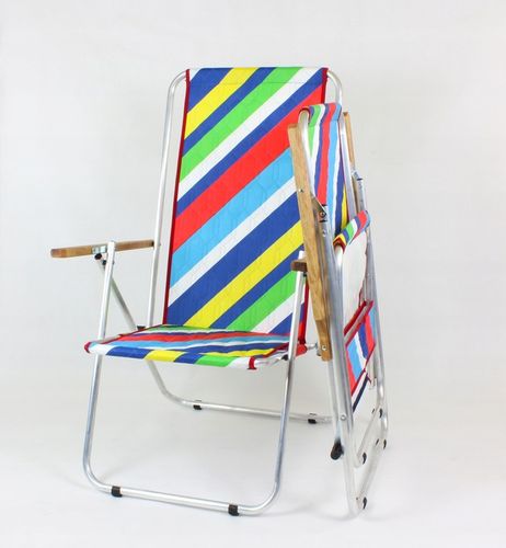 Leżak - krzesło plażowe, składane, turystyczne, dwie funkcje, MAX 120 kg TE na Arena.pl