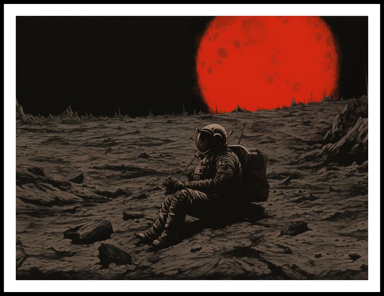 Plakat 100x75cm Samotność w Kosmosie zdjęcie 3