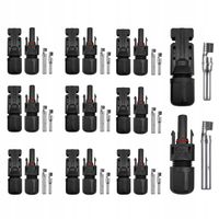 APV KONEKTOR ZŁĄCZE MC4 PANEL SOLARNY + - 10SZT FOTOWOLTAIKA PV ZESTAW