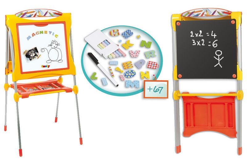 Smoby 28048 Duża tablica dwustronna+akcesoria zdjęcie 1