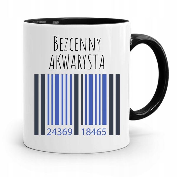 Dla Akwarysty Kubek Czarny Na Prezent Na Urodziny Z Nadrukiem Ze Zdjęciem zdjęcie 1