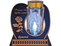 SYN SYNOWI SOLAR SOLARNY ZNICZ LAMPION NA GRÓB SKOS  DZIELI ZŁOTO
