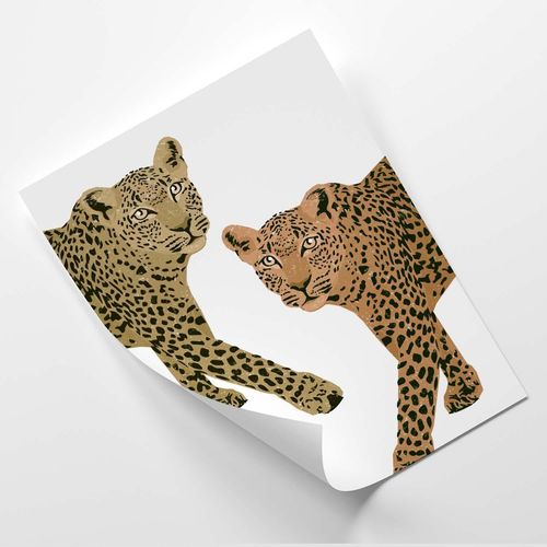 Plakat, Dwa jaguary 40x60 na Arena.pl