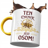 Kubek Żółty Dla Chemika Ten Chemik Jest Osom! Z Nadrukiem Ze Zdjęciem