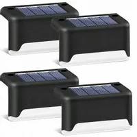 4x ZESTAW LAMPA SOLARNA LED ZEWNĘTRZNA BALKON TARAS OGRÓD CZUJNIK ZMIERZCHU