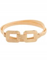 Pasek damski sprężynka 2 prostokąty kolor złoty