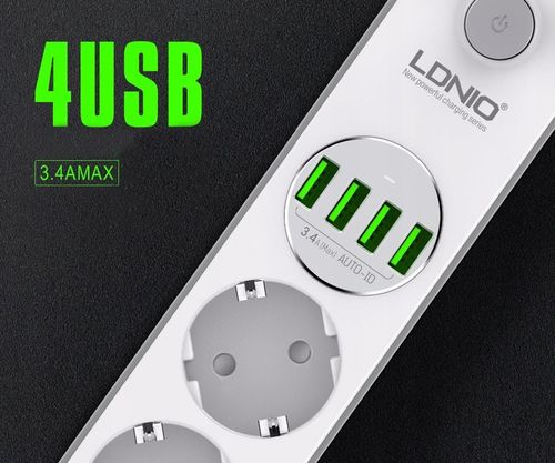 Listwa zasilająca 4 Gniazda + 4x USB Przedłużacz na Arena.pl