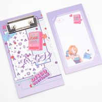 Podkładka z klipsem z karteczkami motyw koreański