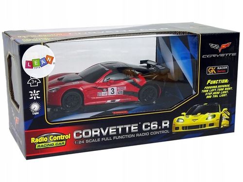 AUTO SPORTOWE R/C STEROWANE PILOTEM 2.4 GHz 1:24 CORVETTE C6.R CZERWONE na Arena.pl