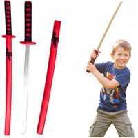 DREWNIANA KATANA TRENINGOWA 53CM REKWIZYT SAMURAJA ZESTAW POCHWA I OPLOT