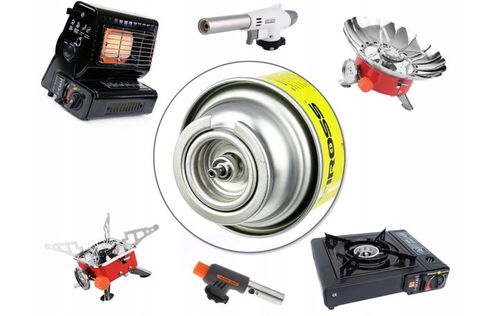 Palnik Lutownica gazowa opalarka palnik 360° + 6 x GAZ KARTUSZ na Arena.pl
