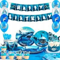 Balon foliowy rekin ryba, Balon Sharks Dekoracji na Przyjęcie Sharks 111szt