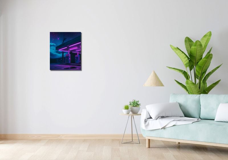 Obraz 40x50cm Moc Neonowej Nocy zdjęcie 2