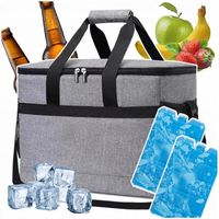 TORBA TERMICZNA PLAŻOWA PIKNIKOWA lodówka turystyczna Duża 40 litrów+wkłady