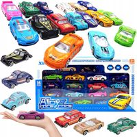 ZESTAW AUTEK Resoraki Autka Metalowe Samochodziki GARBUSEK cabrio AUTA 16sz