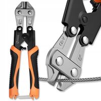 NOŻYCE SZCZYPCE CĘGI DO CIĘCIA METALU DRUTU ŚRUB PRĘTÓW RĘCZNE