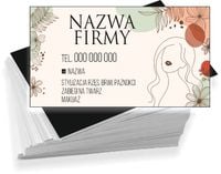 Wizytówki reklamowe firmowe 200 szt różne wzory STYLIZACJA RZĘS BRWI