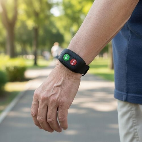 OPASKA DLA SENIORA LOKALIZATOR GPS CZUJNIK UPADKU TĘTNO PRZYCISK SOS na Arena.pl