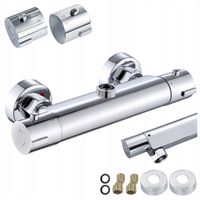 BATERIA PRYSZNICOWA Z TERMOSTATEM ŁAZIENKOWA ŚCIENNA ZESTAW T203A