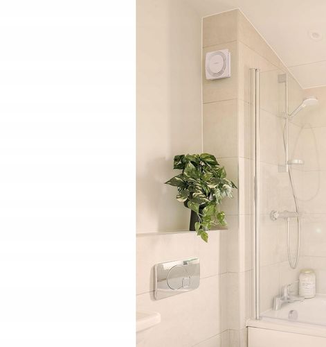 Cichy Wentylator Łazienkowy Fi125 Biały Czujnik Wilgotności Timer F1900 Dh na Arena.pl