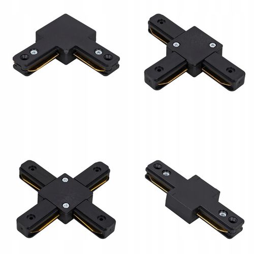 Oświetlenie szynowe 3x Lampa GU10 czarna listwa 1m SZYNOPRZEWÓD reflektor na Arena.pl