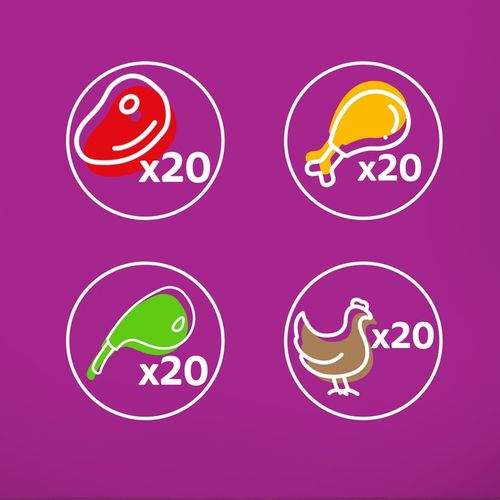 WHISKAS mokra karma dla kota wołowina kurczak jagnięcina drób sos na Arena.pl