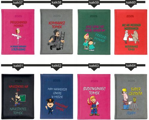 STYLOWY PREZENT DLA KOLEŻANKI personalizowany kalendarz A4 2026 KSIĄŻKOWY na Arena.pl