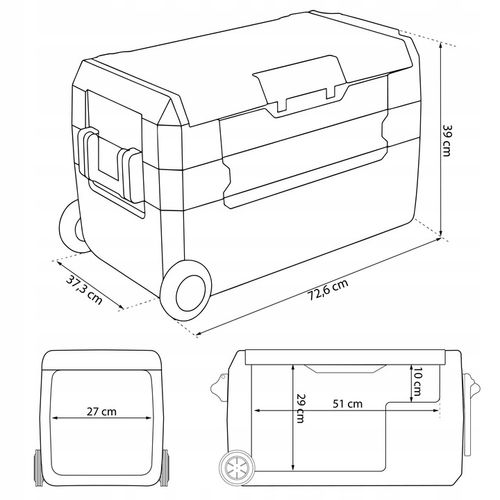 LODÓWKA KOMPRESOROWA TURYSTYCZNA SAMOCHODOWA ZAMRAŻARKA ICEMAX 32L na Arena.pl
