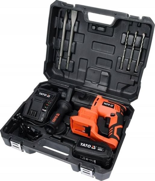 MŁOTOWIERTARKA UDAROWA AKUMULATOROWA SDS PLUS YATO zdjęcie 4