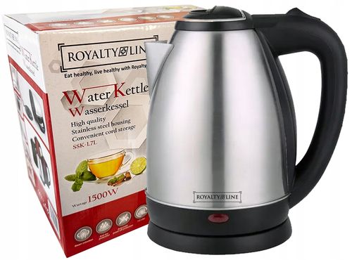 Czajnik elektryczny 1,7L 1500W srebrny RoyaltyLine SSK-1.7L S na Arena.pl