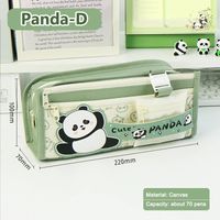 Piórnik Kawaii Panda zielony