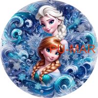 Opłatek na tort KRAINA LODU FROZEN Elsa Anna Postać Bajka Tekst Gratis