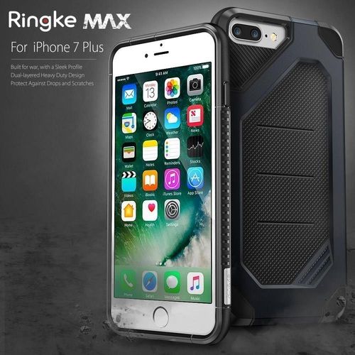 Etui Ringke MAX iPhone 8 Plus / 7 Plus czarne na Arena.pl