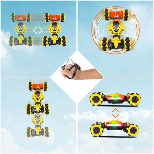 RC SAMOCHÓD KASKADERSKI ZE STEROWANIEM RĘCZNYM 2,4 GHZ OBRÓT O 360° + 2 AKU na Arena.pl