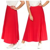 PLISOWANA SPÓDNICA MAXI DŁUGA DAMSKA NA GUMCE WYGODNA ELEGANCKA MORAJ