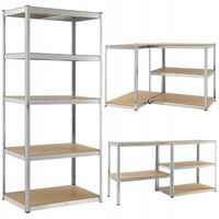 Regał magazynowy metalowy 3w1 180x90x40cm 1000kg