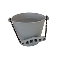 wiaderko do piaskownicy gumowe - szary