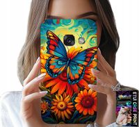 ETUI DO SAMSUNG A5 2017 - MOTYLE MOTYLKI KWIATKI RÓŻE OBUDOWA