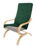 Pokrowiec Na Fotel Finka Butelkowa Zieleń Welur Elastyczny [21Fo]