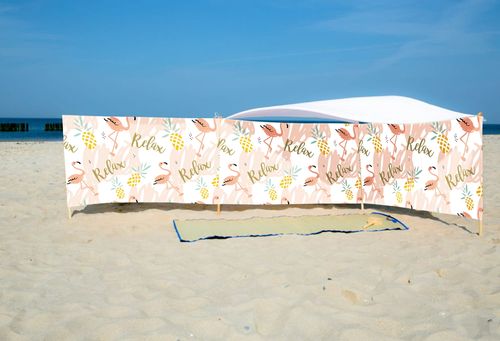 PARAWAN PLAŻOWY Lato z indywidualnym napisem 3 PANELE 43.3 na Arena.pl