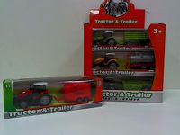 Traktor metal z przyczepą BA5228 15228.