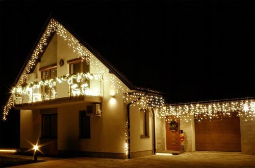 SOPLE FLASH 200 LED ZEWNĘTRZNE BIAŁE CIEPŁE CHOINKOWE lampki z Flashem na Arena.pl