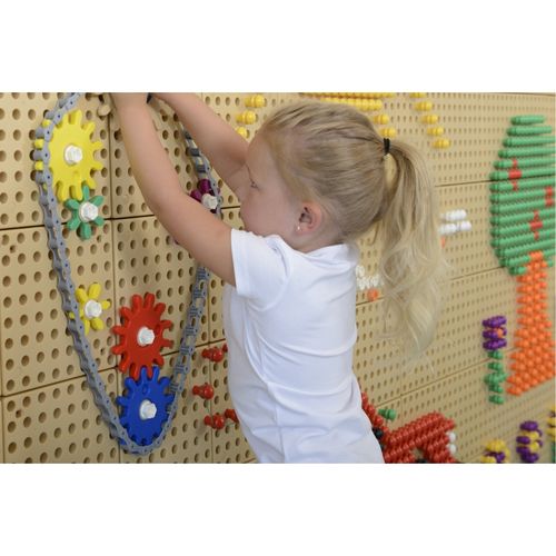 MASTERKIDZ Koła Zębate i Łańcuch 79 El. Zbuduj Własny Mechanizm Do Tablic STEAM na Arena.pl